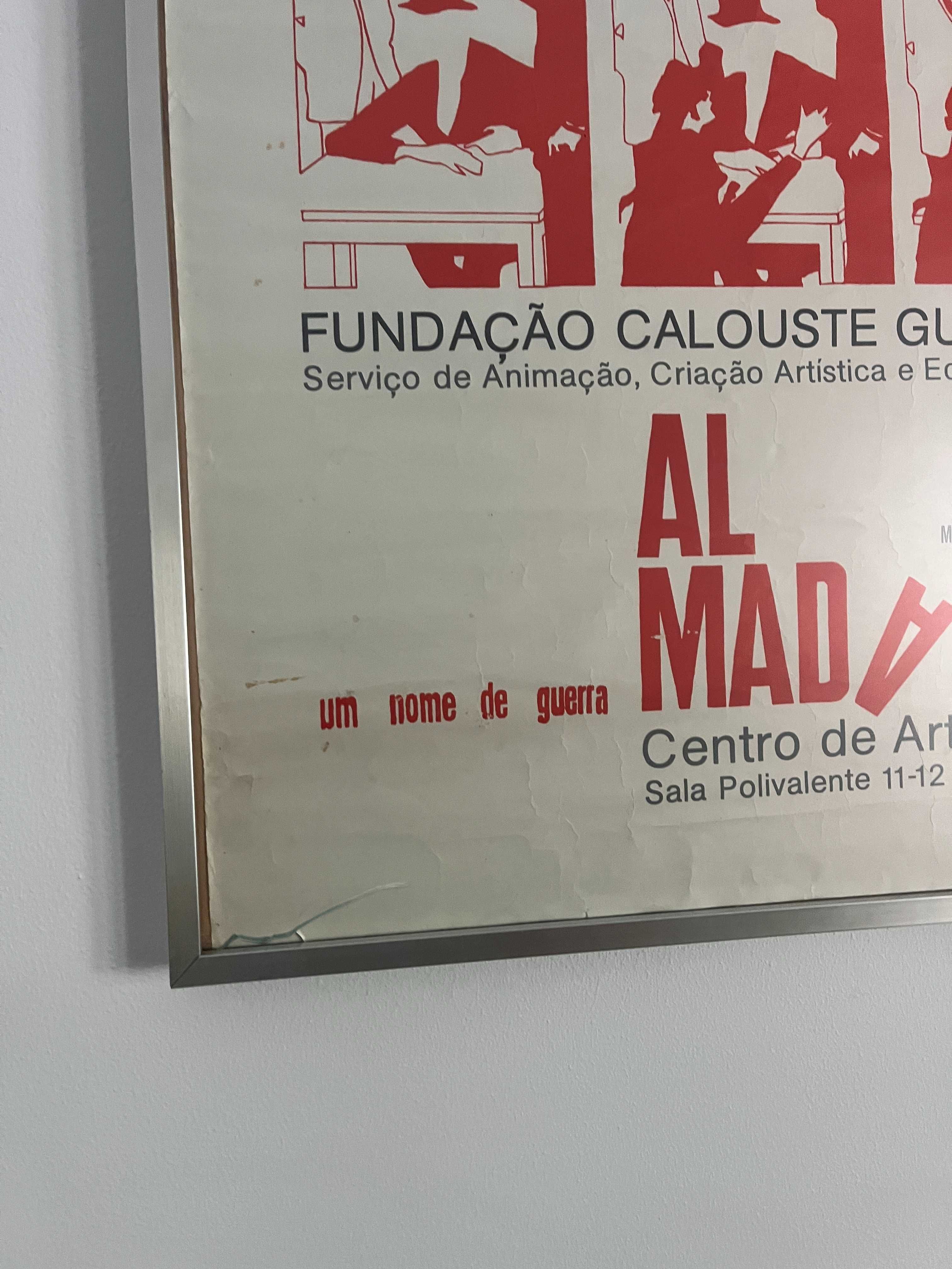Almada Um Nome de Guerra Gulbenkian Cartaz original 1984