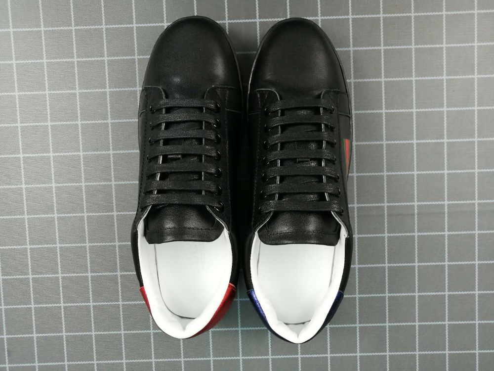 Trampki Czarne Gucci Niskie GG Niebieskie Czerwone