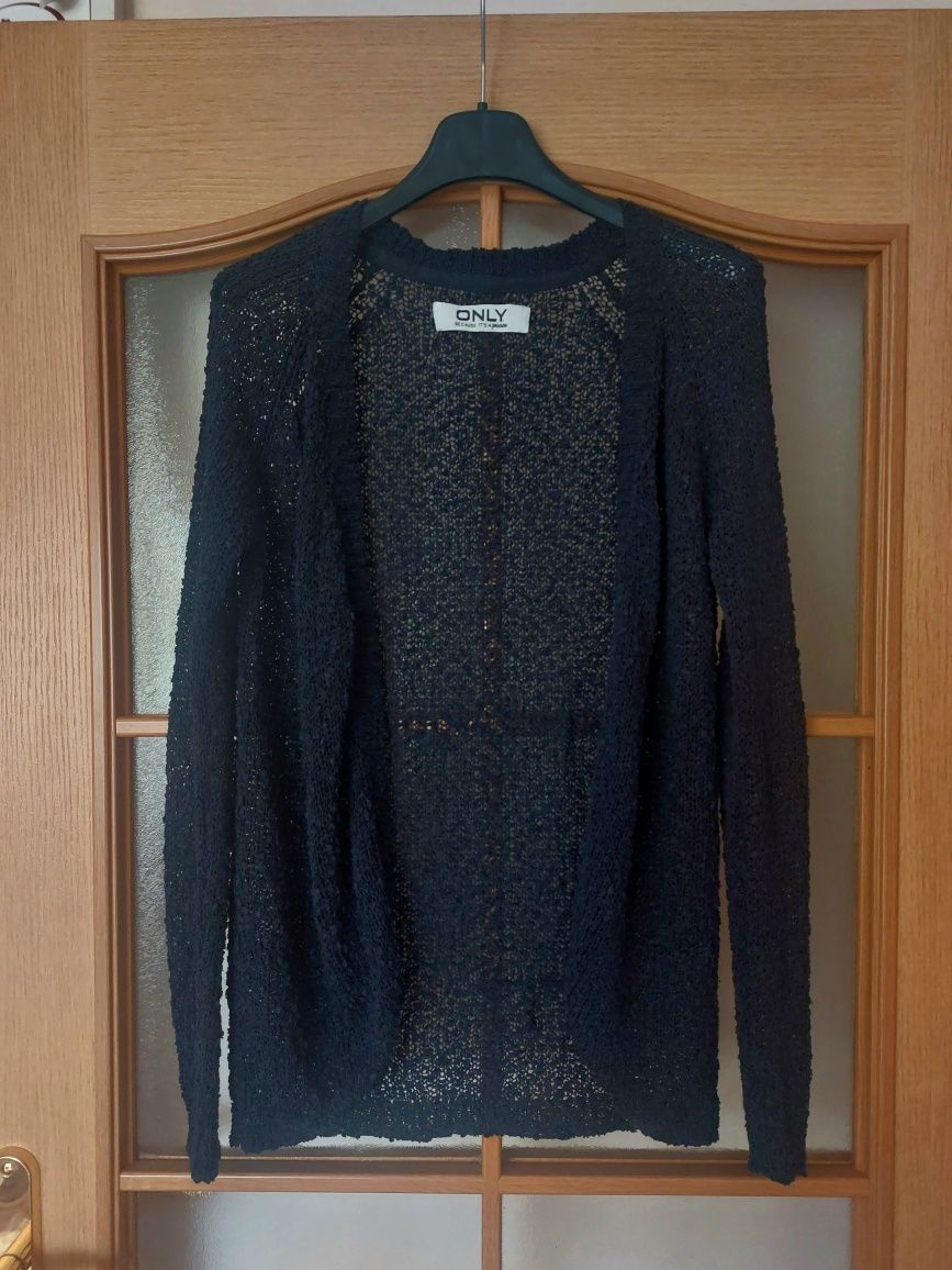 Sweterek kardigan sweter Only S granatowy