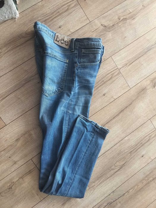 Lee Spodnie męskie 34/34 klasyczne elastyczne miękki jeans pas88