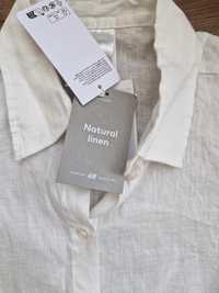 Біла сорочка H&M льон
