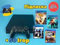 Playstation 4 Slim 500 Gb, Підписка EA Play(1 рік), Гарантія