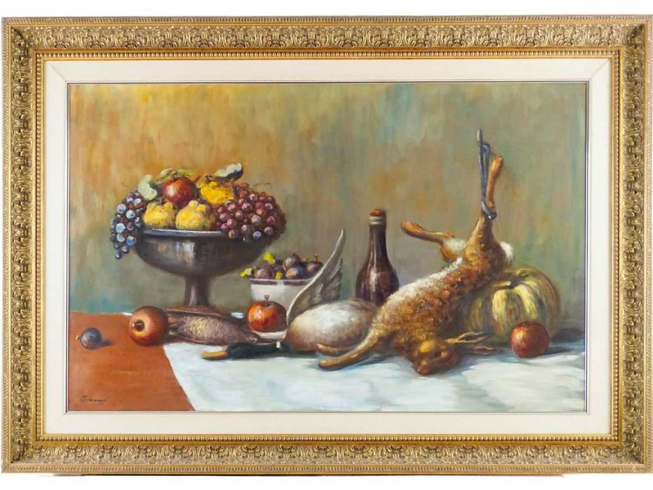 Natureza Morta - Óleo sobre Madeira