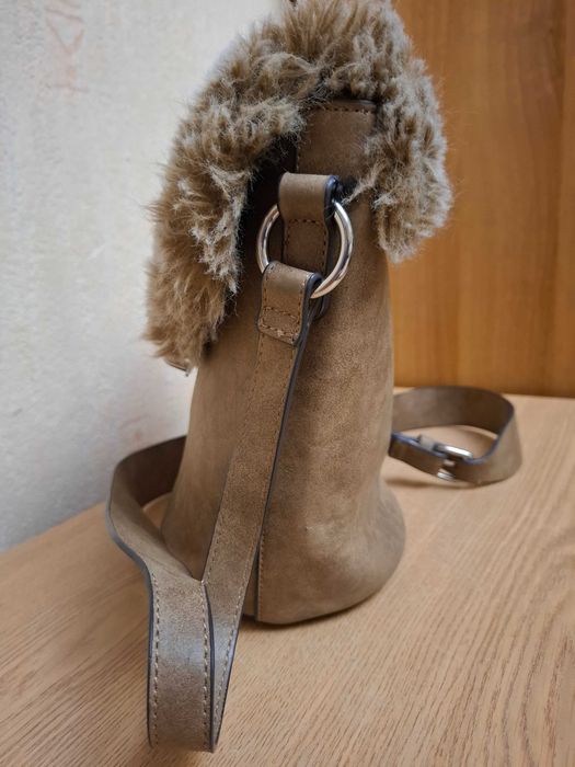 Сумка жіноча  через плече, Next , оливковий колір