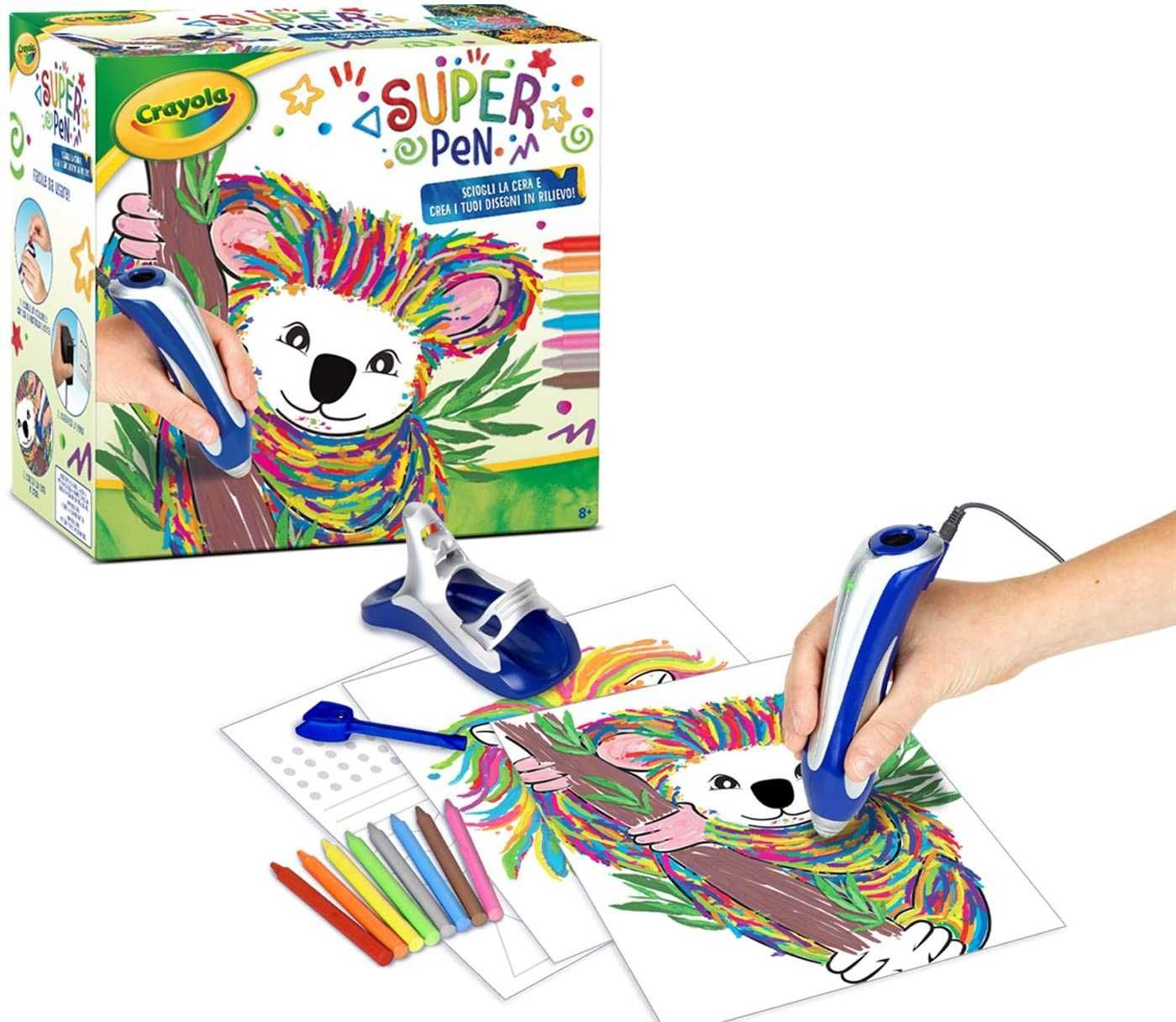 CRAYOLA Super Pen Koala, długopis do topienia kredek świecowych