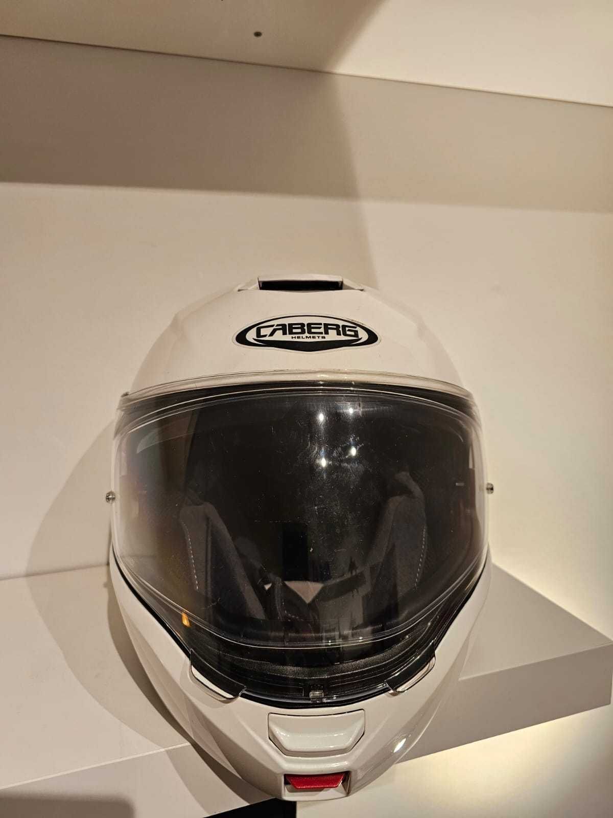 Capacete Modular Caberg LEVO Branco XS C/ Pinlock
