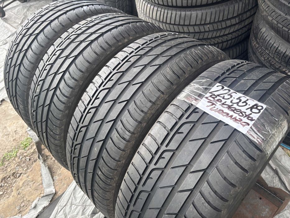 225-55-R18 BRIDGESTONE TURANZA 4 штуки летней резины GERMANY 2022