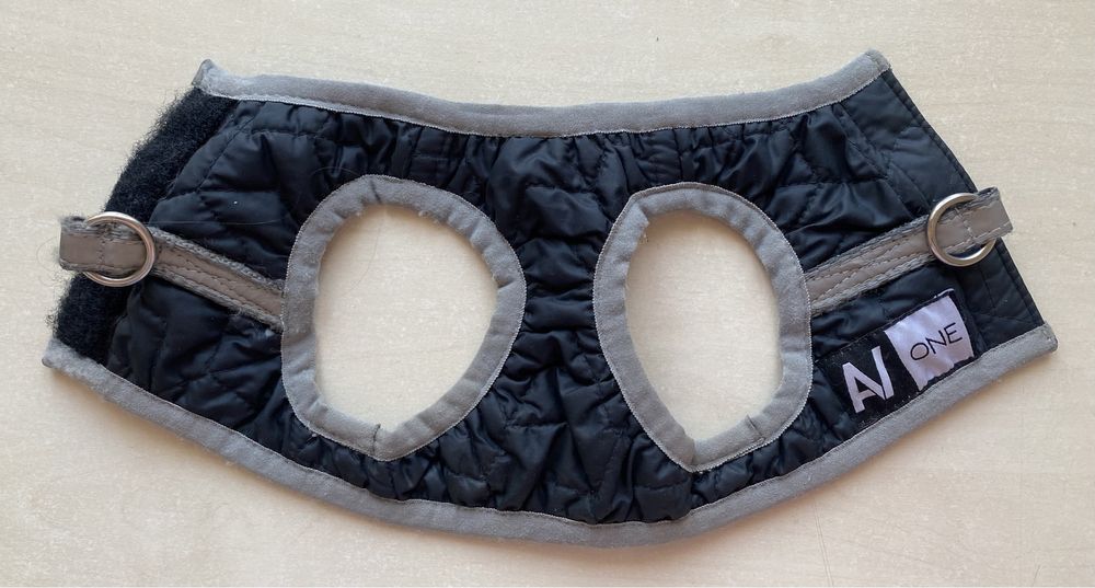 Collar AiryVest ONE Шлея для собак, чорна XS2 для маленьких порід