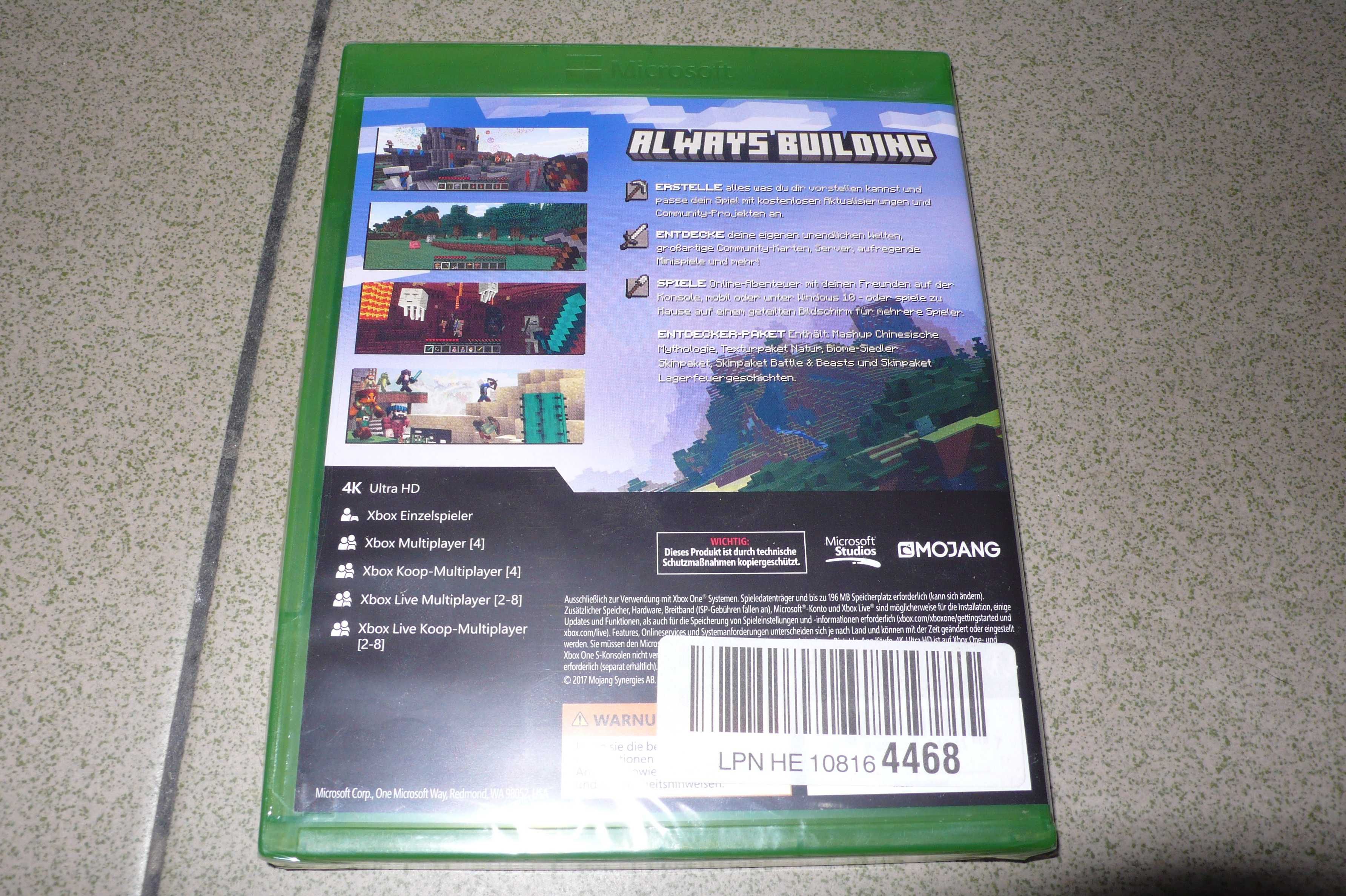 Minecraft po polsku XBox One S X Series X