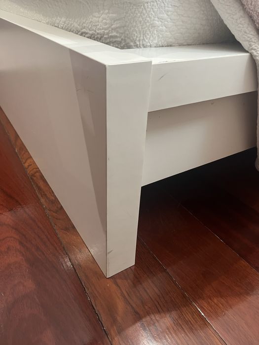Ikea Cama Malm Branco 140x200