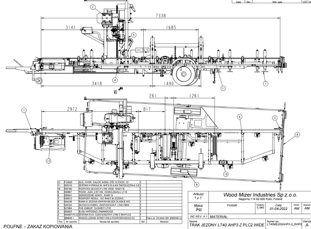 Trak mobilny Woodmizer LT-40 Wide 2022r. - Pszczyna