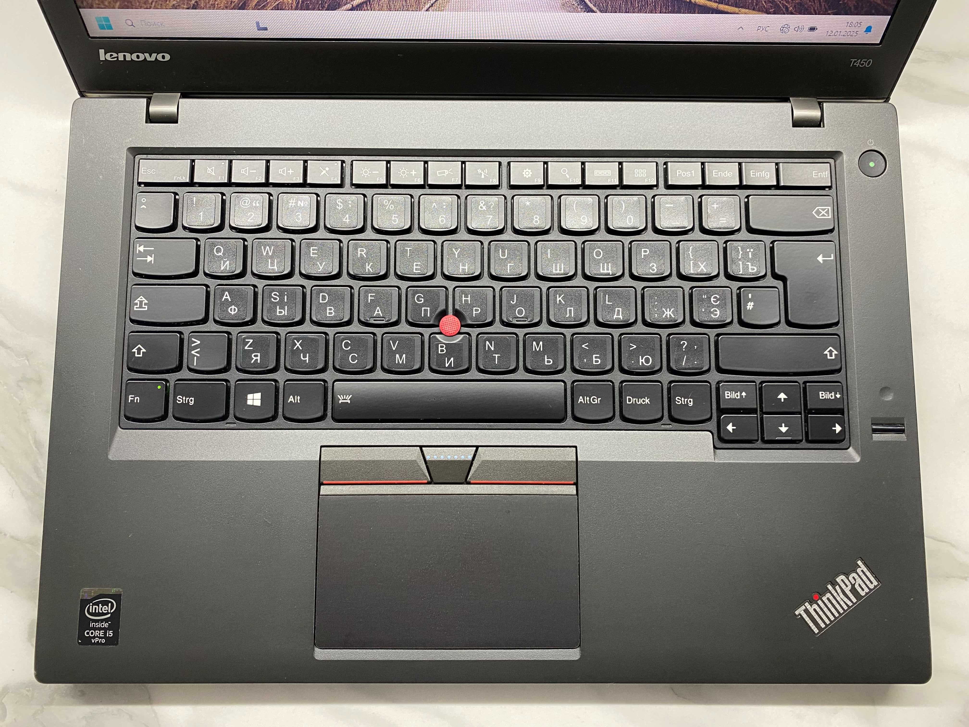 Lenovo ThinkPad T450 Core i5-5300U/8Гб ОЗУ/256Гб SSD/14" HD LTE модуль