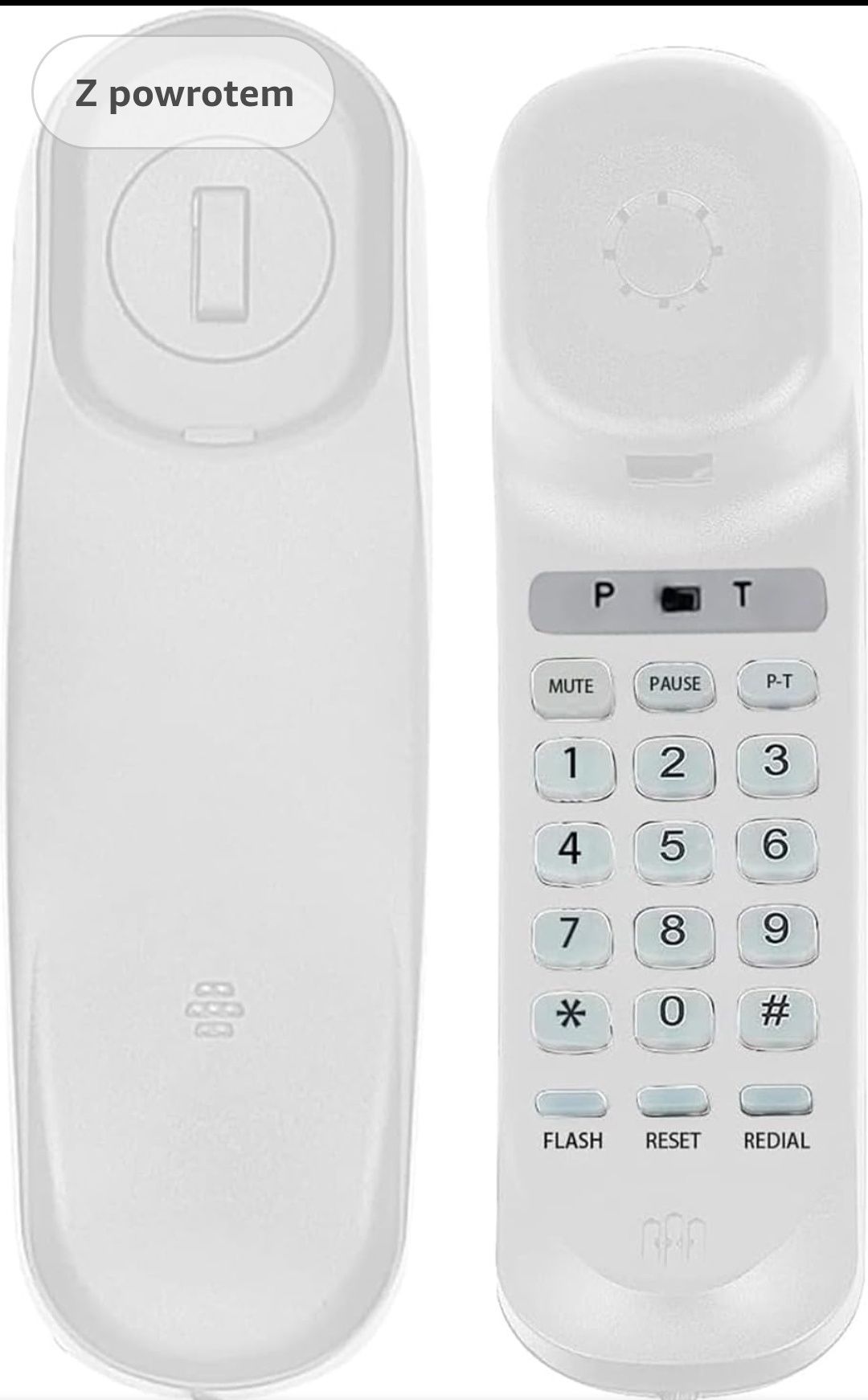 Telefony stacjonarne przewodowe, telefon stacjonarny montowany na ścia
