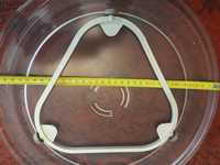 Duży talerz szklany żaroodporny Whirlpool + wózek do mikrofalówki
