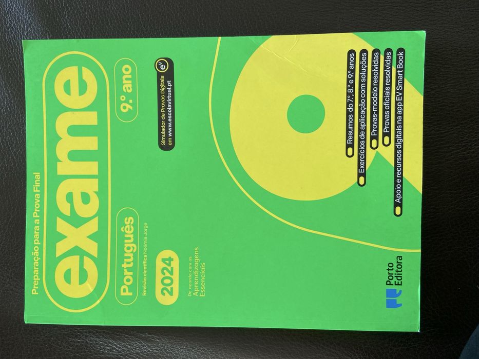 livro preparação para exame de 9 ano portugues