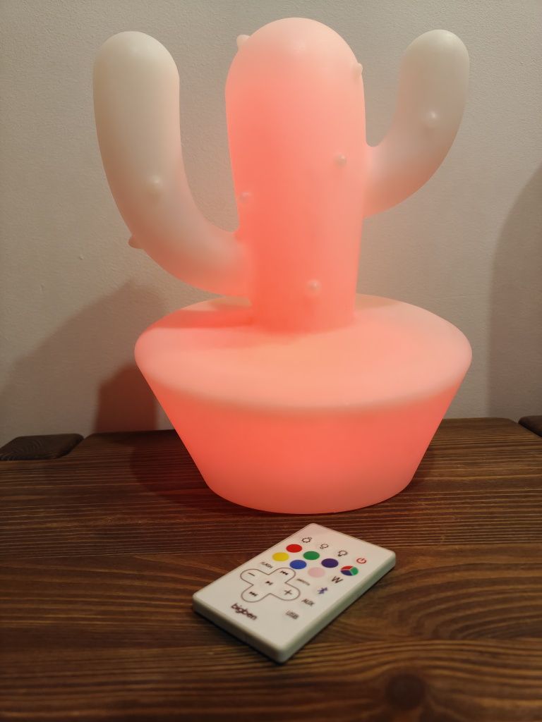Lampka głosnik BIGBEN kaktus bluetooth led pilot akumulator