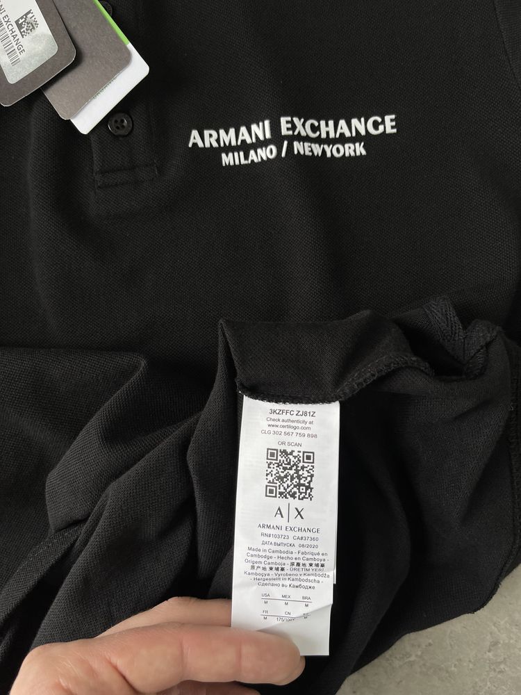 поло Armani Exchange футболка