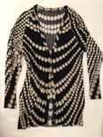 Cardigan maxi superleve de seda & caxemira ROBERTO CAVALLI novo