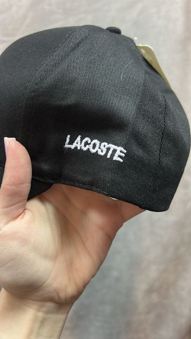 EXCLUSIVE LACOSTE Мужская кепка черная Женская кепка Лакоста унисекс