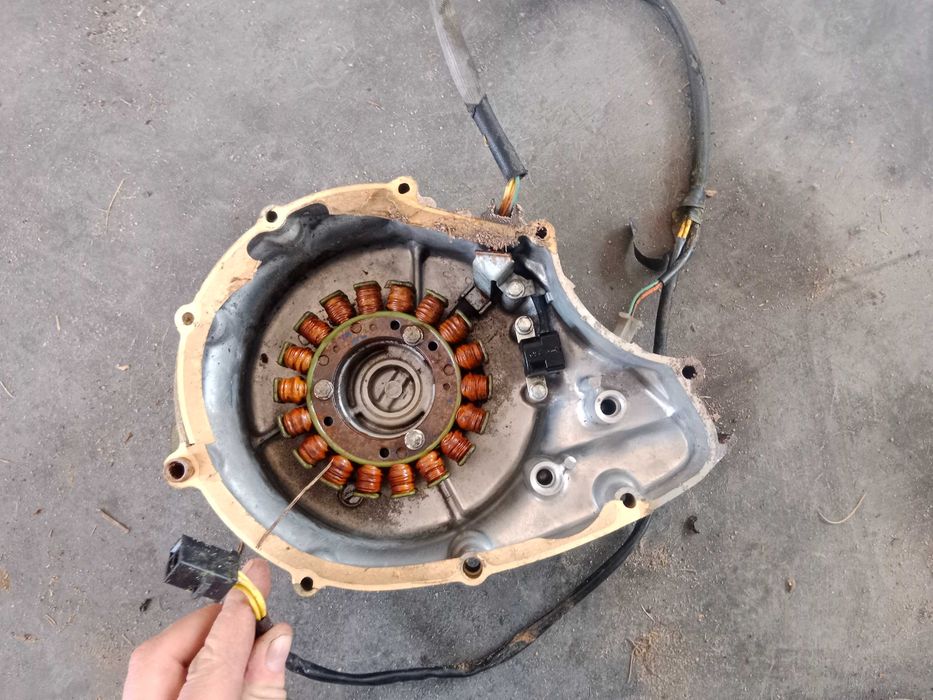 suzuki ls 650 ls650 savage stator iskrownik alternator pokrywa dekiel
