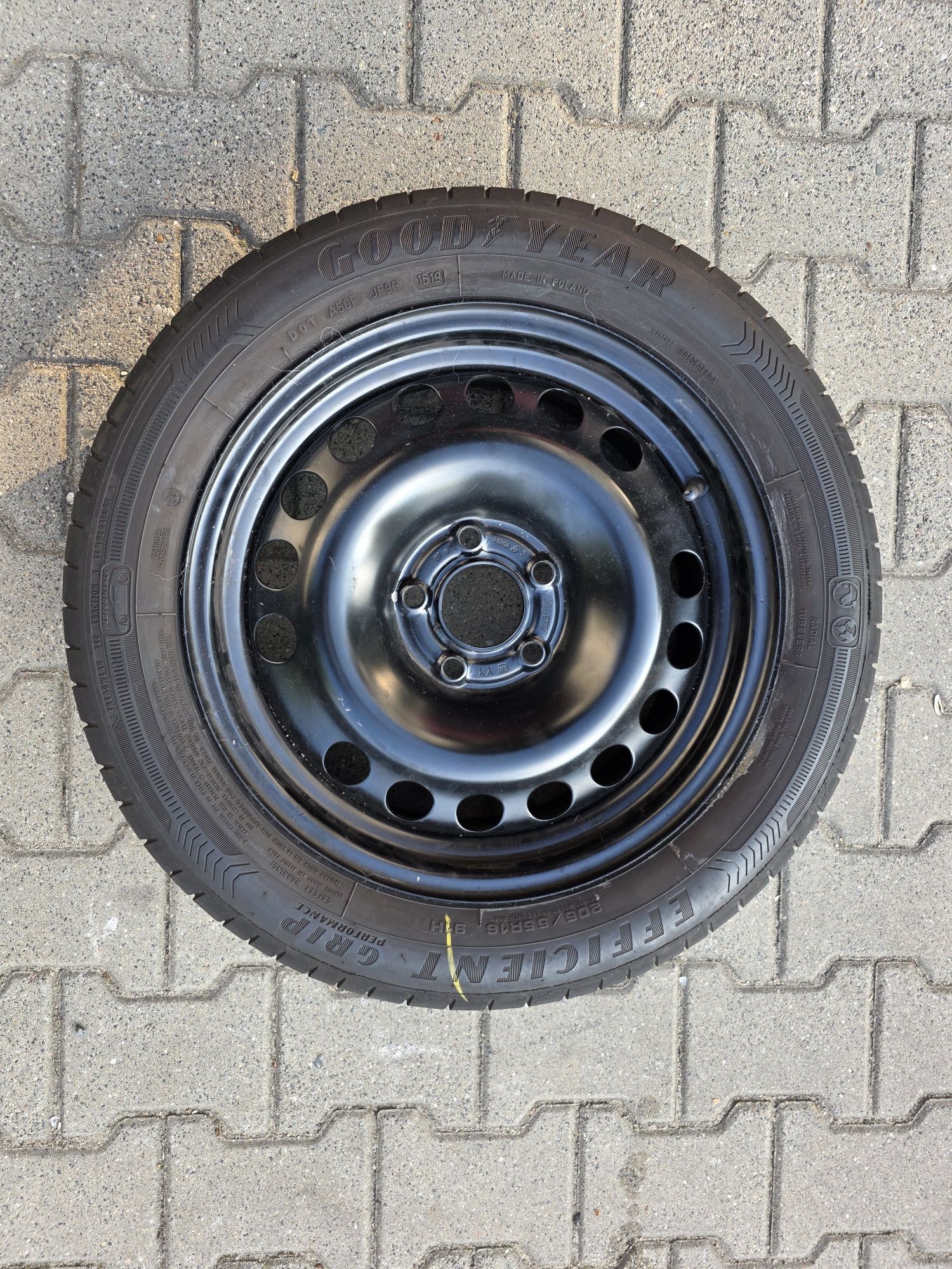 Koło zapasowe felga 16 + opona 205/55R16 Opel Astra H