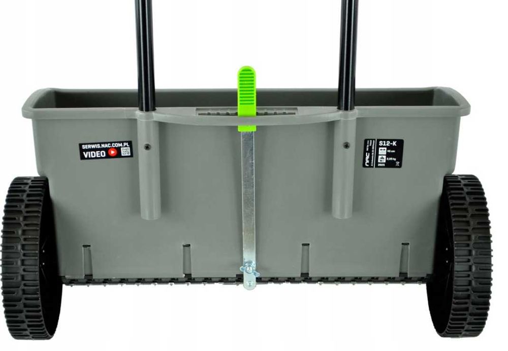 Siewnik Rozsiewacz do nawozów nasionNAC S12-K 45 cm 12 litrów