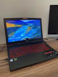 Laptop gamingowy MSI GL63 GTX 1660Ti i7 9750H 16GB RAM 120Hz