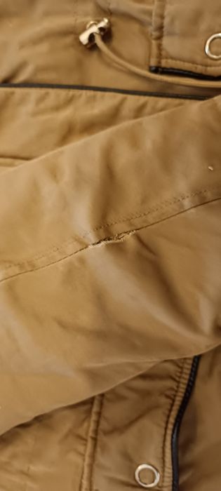 Kurtka zimowa parka camel bez Primark 38 40 mis