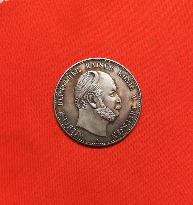 5 marek 1875 A piękna reprodukcja rzadkiej monety