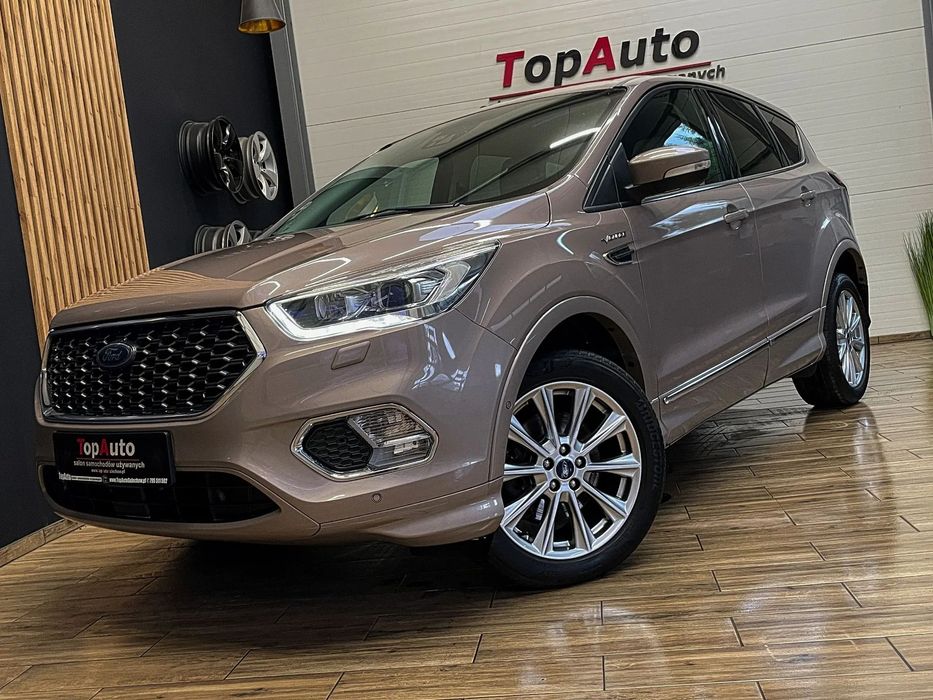Ford Kuga VIGNALE * 4x4 * 180KM * kamera * SKÓRA * GWARANCJA * sony