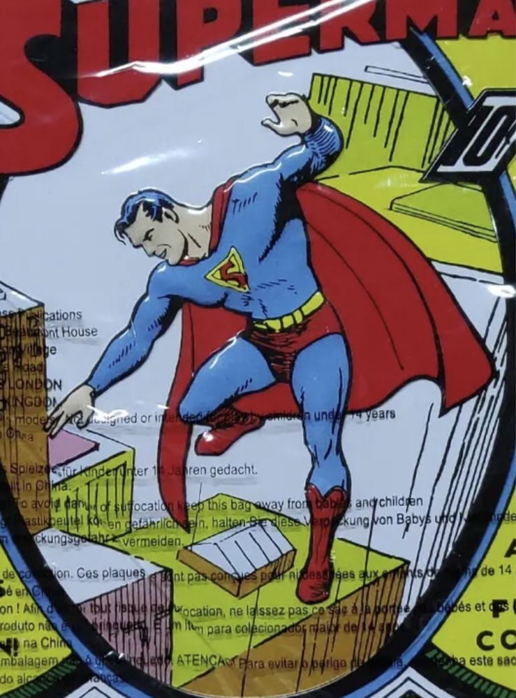 DC Superman metalowa tabliczka