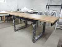 Stół Rozkładany LOFT industrialny 140-220x80 (2x40 Dostawki) EGGER