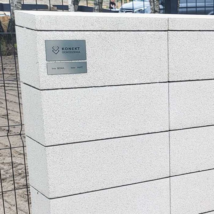Pustak gładki HVIT 500x200x200