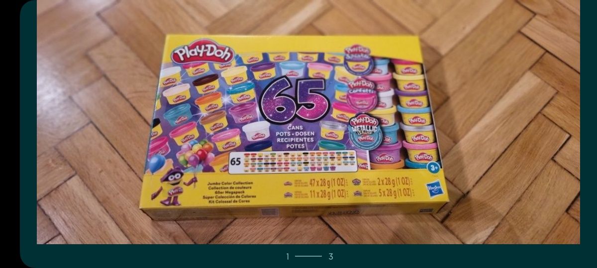Ciastolina Play-Doh 1.8KG , 65 tub, megapaka