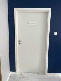 Białe drzwi wewnetrzne +ościeżnica 90cm