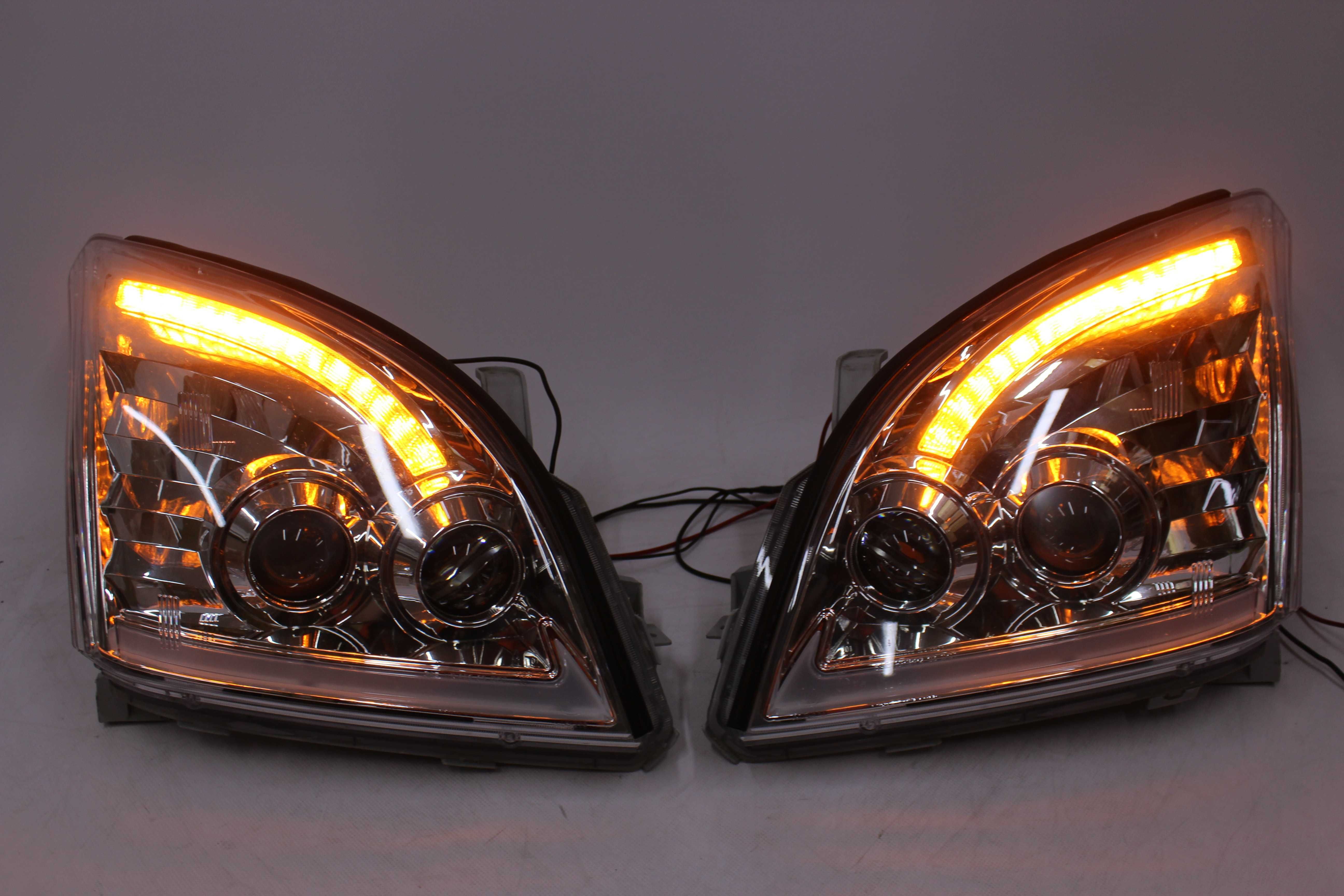 Lampy przednie przód TOYOTA LAND CRUISER 120 r. 03-09 LED BAR DYNAMIC