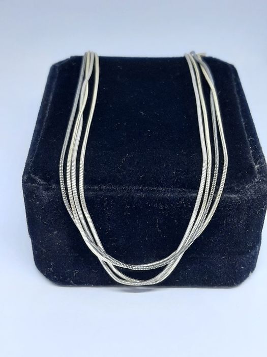 Naszyjnik ze srebra, srebro 925, trzy kolory