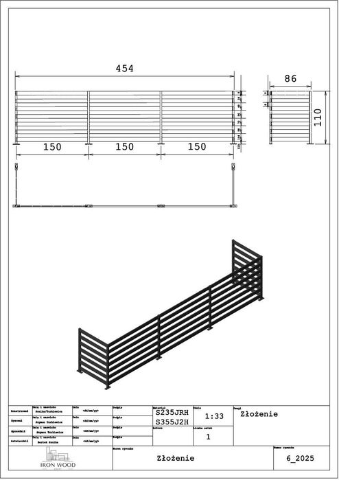 Balustrady, bramy, ogrodzenia, konstrukcje stalowe – Nakło / Bydgoszcz