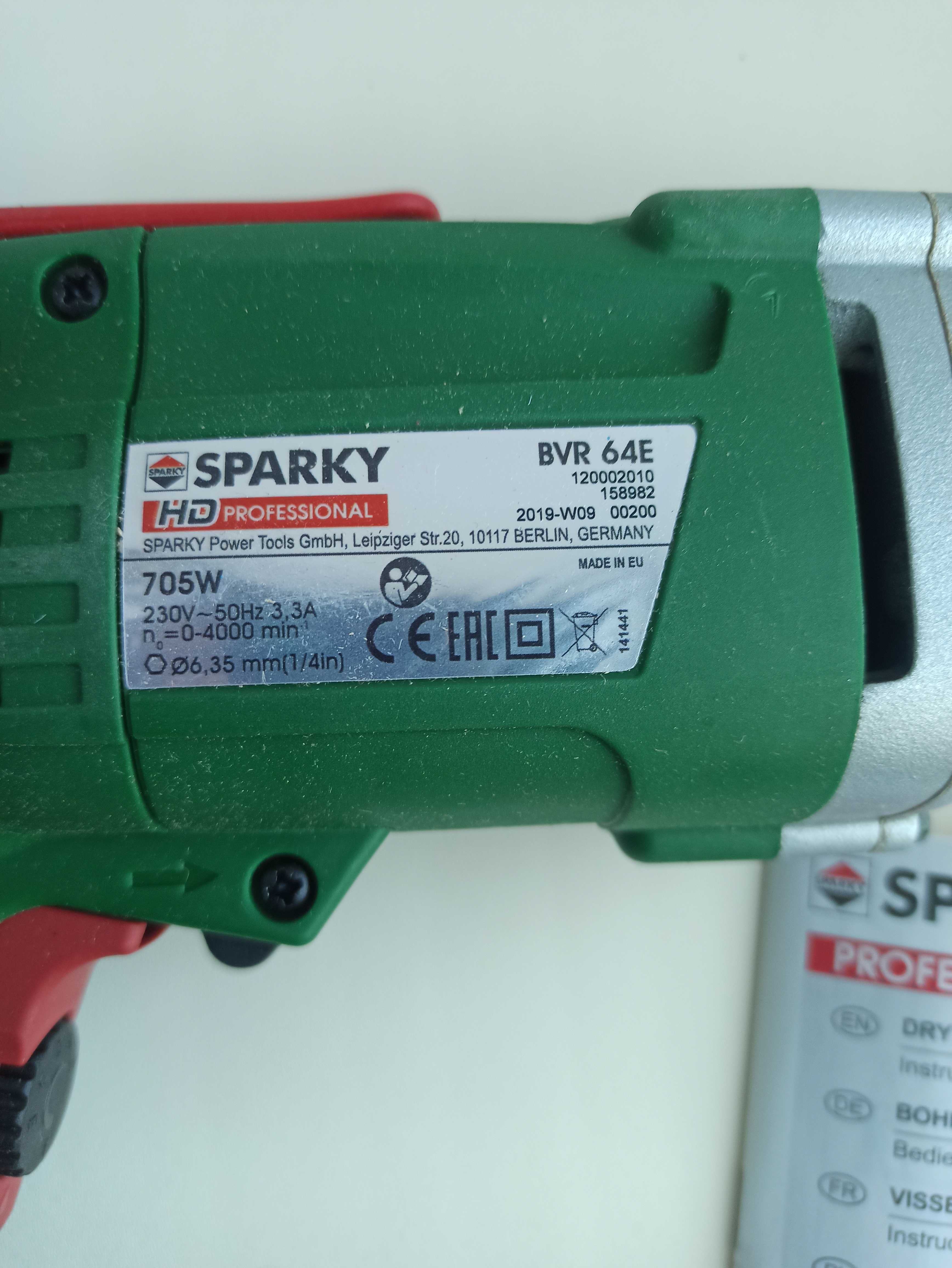 Шуруповёрт ; винтоверт сетевой SPARKY BVR 64E