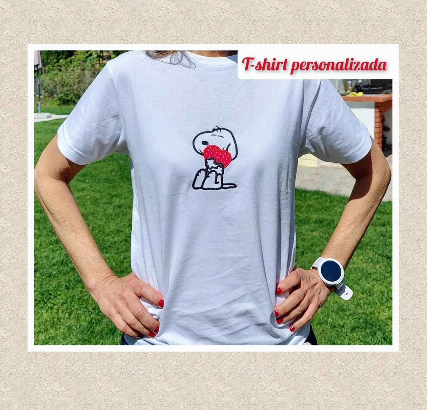 T-shirts com bordado personalizado