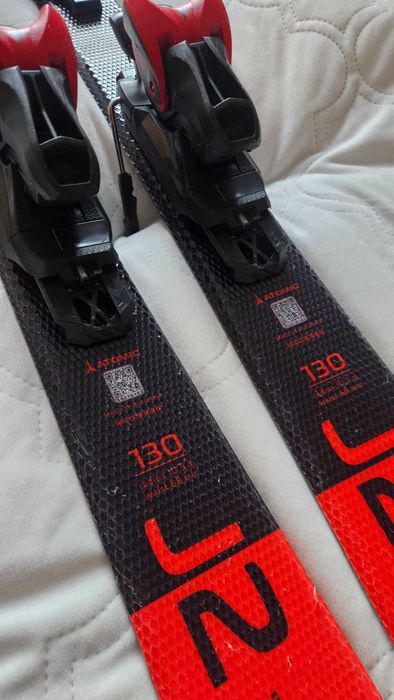 Narty Atomic Redster J2 130cm  + wiązania C5 GW - gotowe do jazdy
