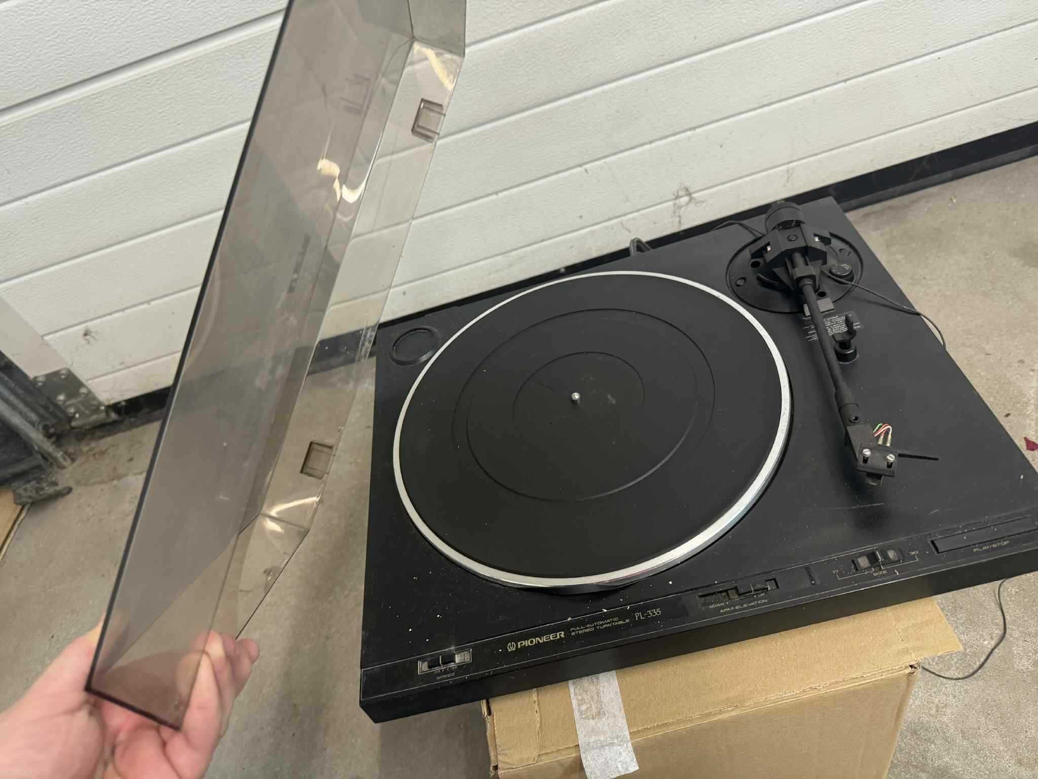 Gramofon Pioneer PL-335 – uszkodzony, na części / do naprawy