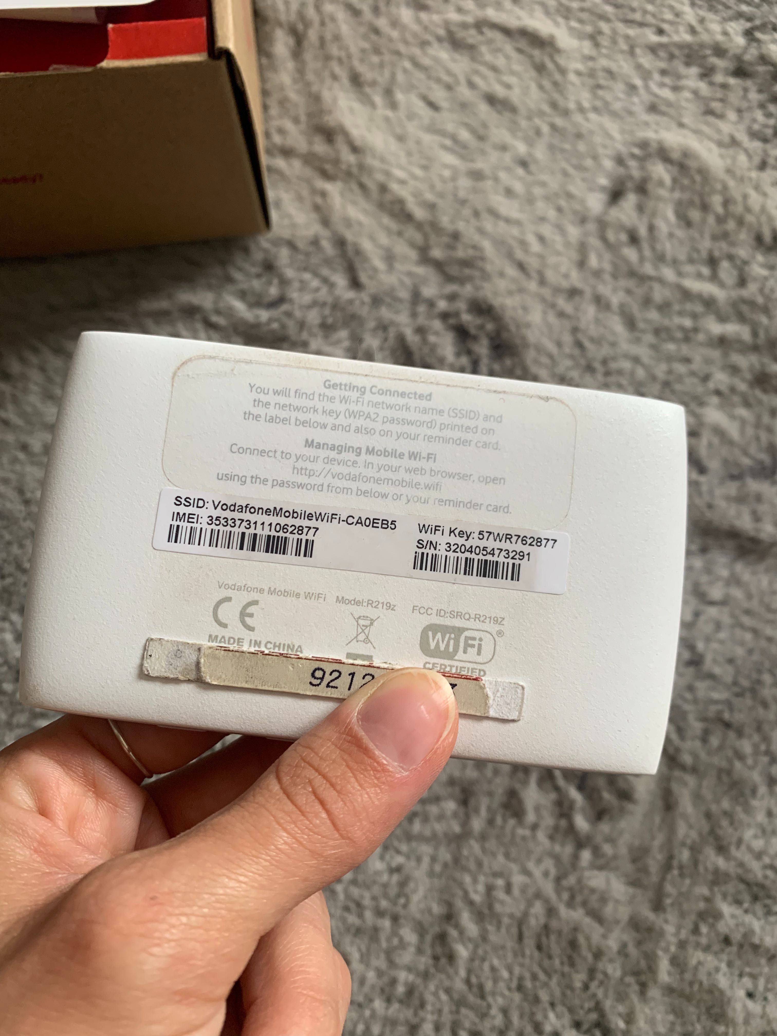 Hotspot Vodafone mobile wifi R219z