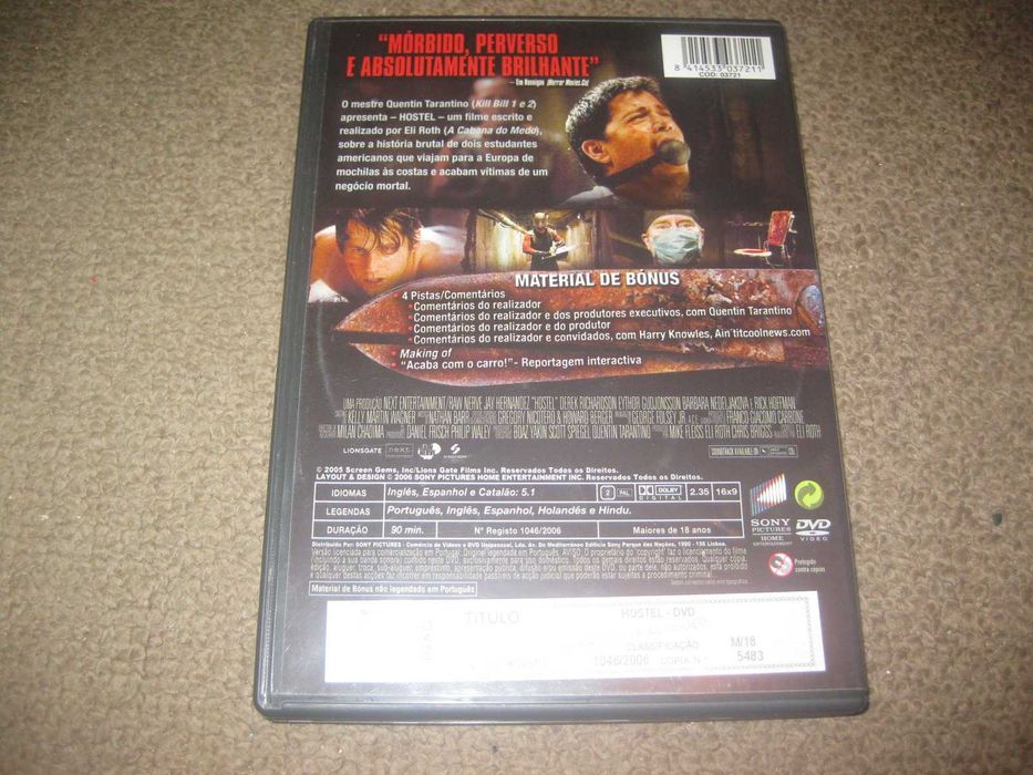 DVD "Hostel" de Eli Roth