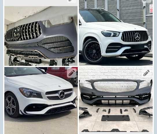 Бампер передний CLA GLE CLA45 AMG Mercedes C117 AMG Line V167 C16