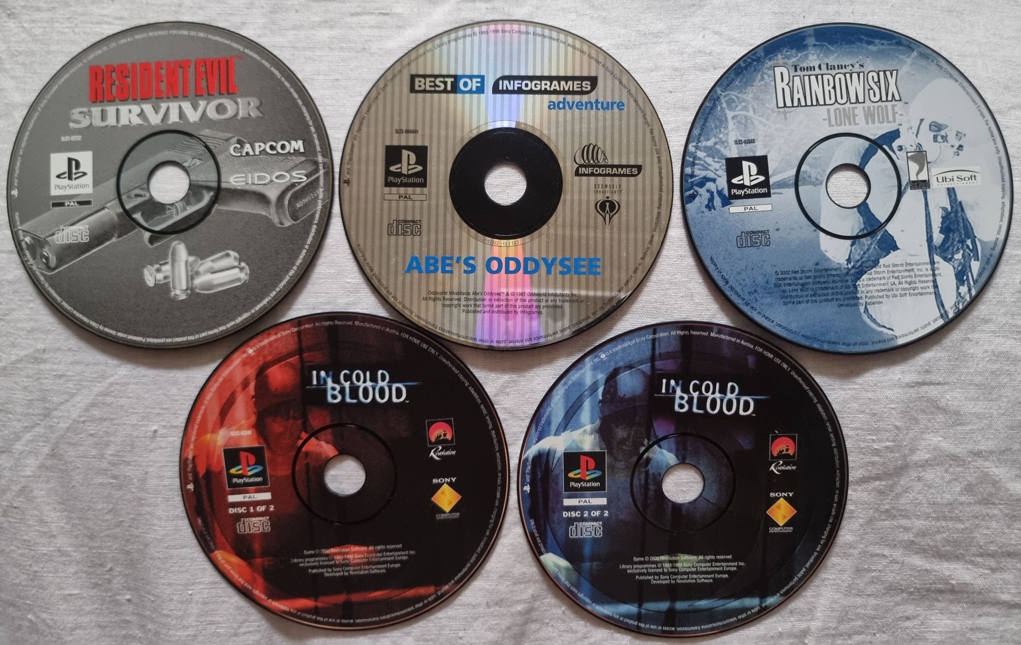 PlayStation 1 PS one Gry Resident evil Abe's oddysse