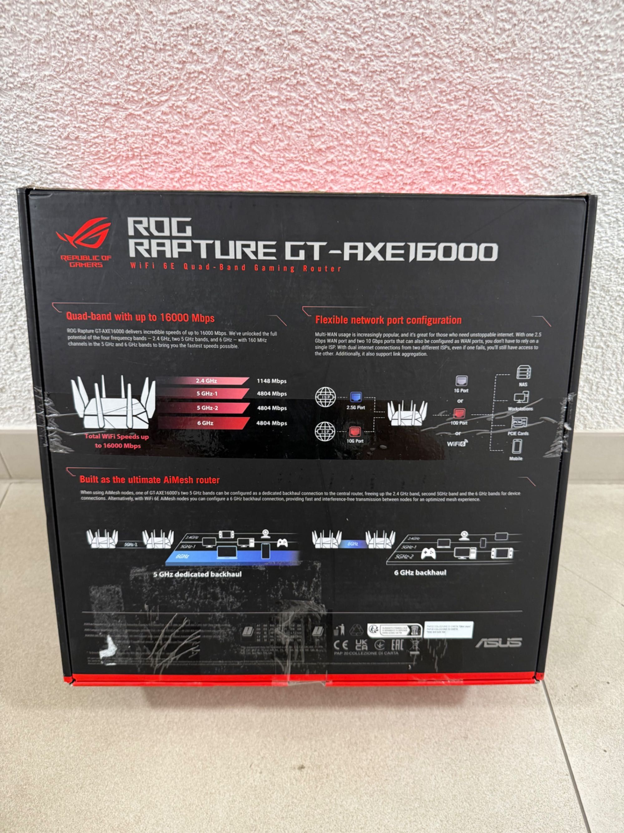 Router ASUS ROG Rapture GT-AXE16000
