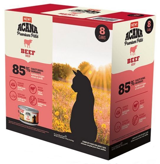 Wysokomięsna i bezzbożowa karma dla kotów dorosłych Acana WOŁOWINA 85g