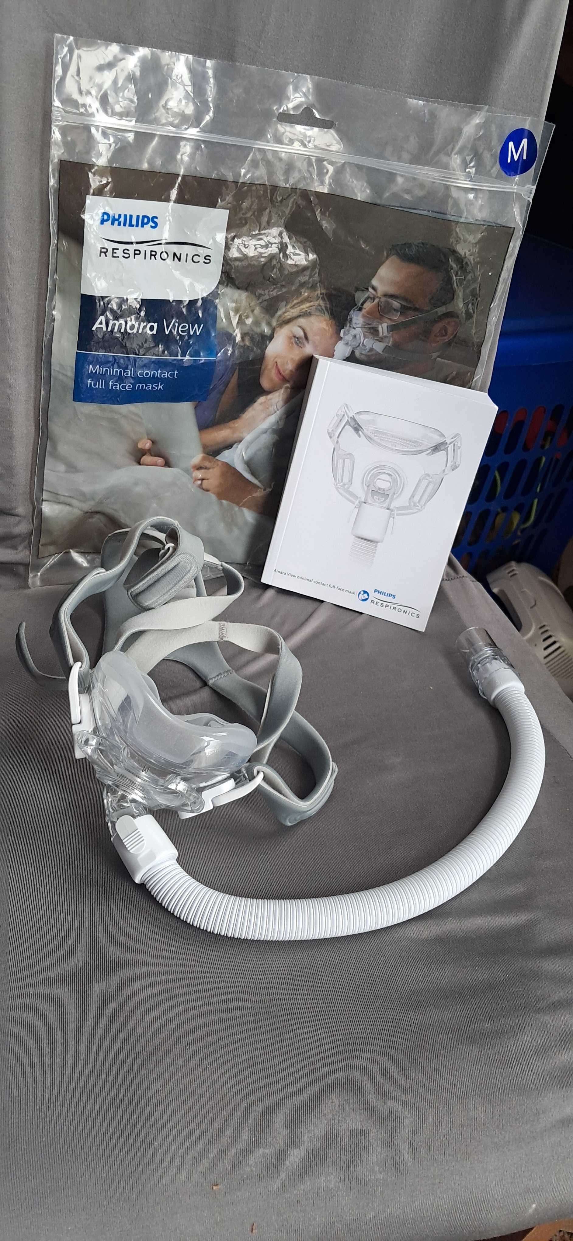 Maska do wentylacji NIV/respirator domowy/bezdechsenny