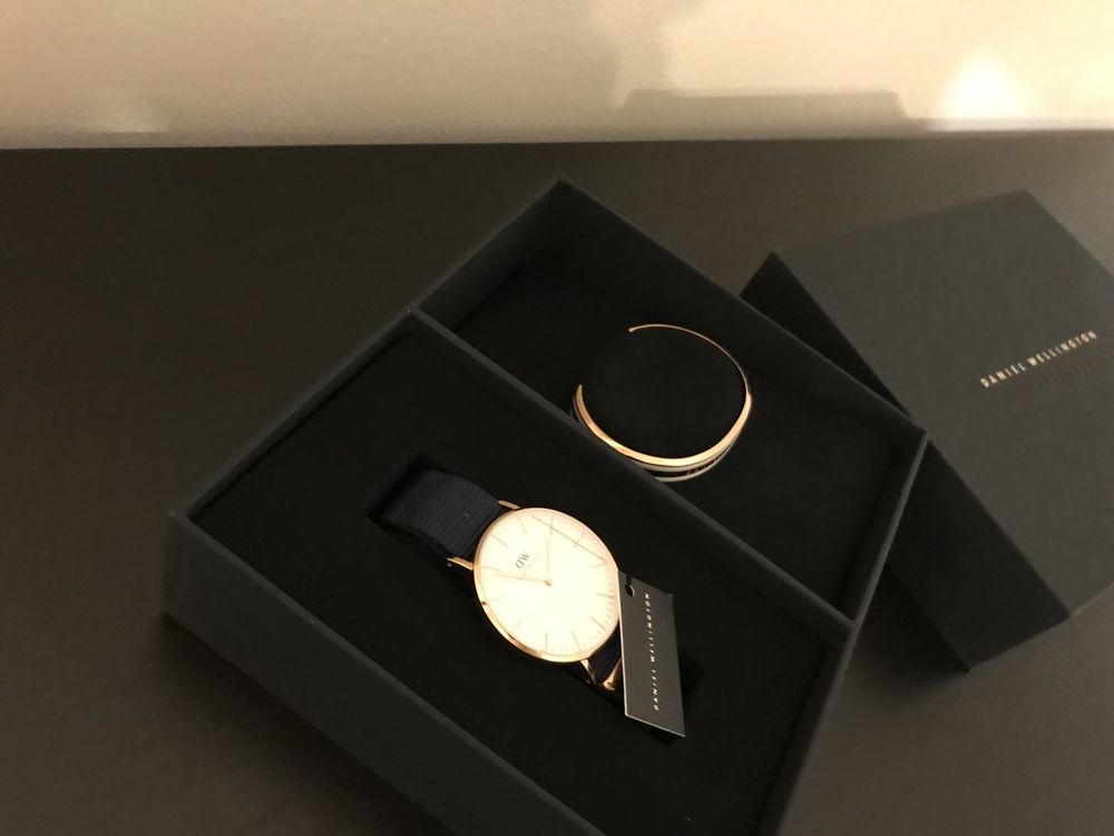 Daniel Wellington zestaw zegarek bransoletka